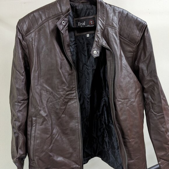 Vintage RL Real Leather Jacket New without tags M